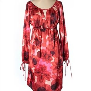 Women’s red flower dress